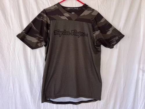 Troy Lee Designs TLD Mens Skyline Bike Jersey Camo Heather Black Medium SAMPLE