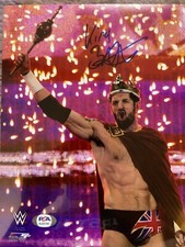 Wade Barrett Signed 8x10 OFFICIAL LICENSE WWE PROMO NXT WWE With PSA COA