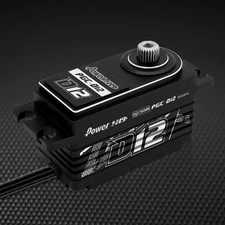 POWER HD D12 HV Brushless 131.9 oz / 0.059 Titanium / Digital Low Profile Servo
