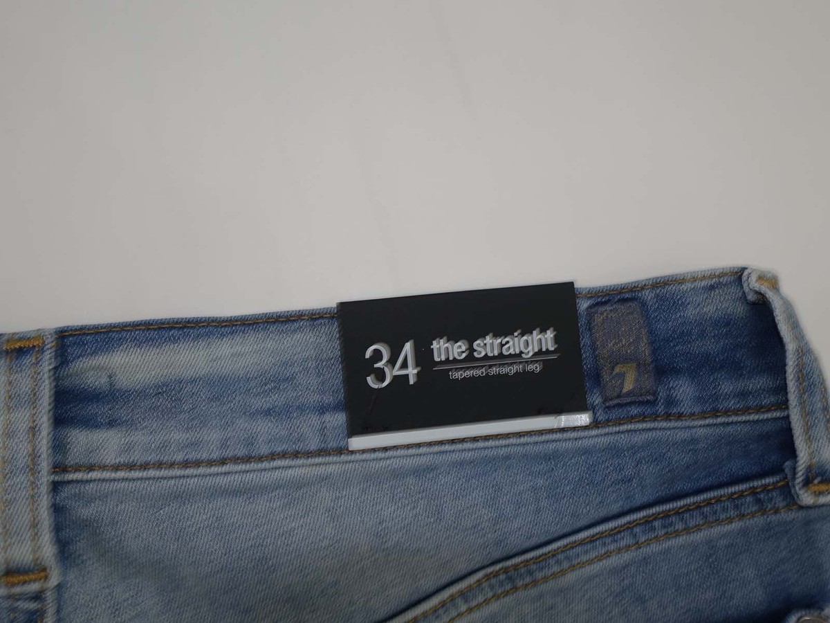7 For All Mankind Men's The Straight Leg Jeans Size 34 x 33