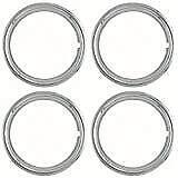 IWC Set of 4 Polished Stainless Steel 14" 1.75 inch Beauty Trim Rings 1514S