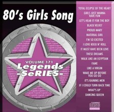 LEGENDS KARAOKE CDG DISC 80'S GIRLS SONG 171 CD CD G OLDIES POP MADONNA WHAM