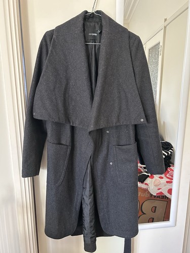 ASOS Dark Grey Winter Coat 8 - Picture 3 of 8