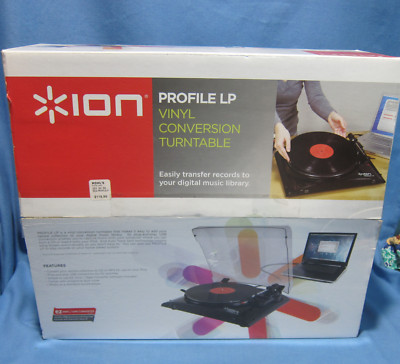ION Audio PROFILE LP Vinyl Conversion Turntable Vinyl To CD MP3
