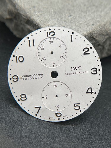 #1121 IWC INTERNATIONAL WATCH CO ZIFFERBLATT DIAL PORTUGIESER CHRONOGRAPH DEFEKT - Picture 1 of 5