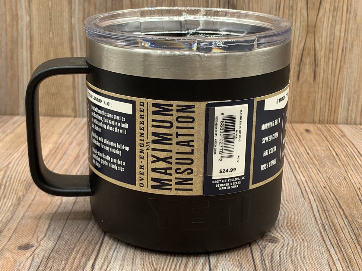 YETI Rambler 14oz Mug 黒色 Yeti Rambler 14oz Coffee Mug
