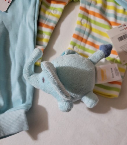 Gymboree Brand New Baby Elephant Parade Blanket Rattle Outfits Pants NWT 0-3 Lot - Picture 6 of 6