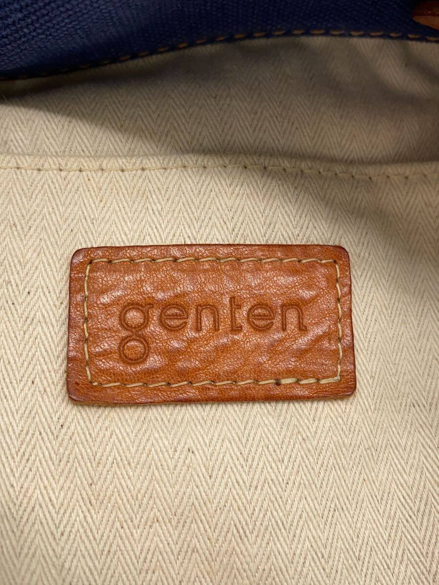 GENTEN Backpack Canvas Blue Solid Color - image 5