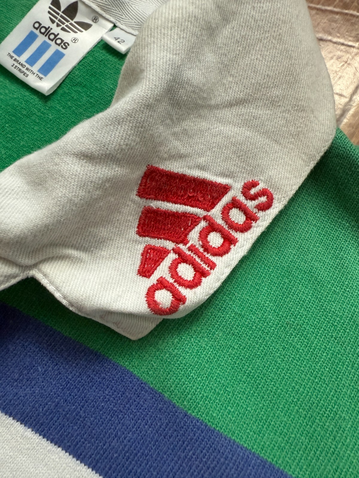 Retro Western Province Rugby 90's Jersey Polo Shirt Vintage Adidas Size 42 Rare image 6