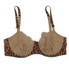 Victoria's Secret Dream Angels Wicked Bra 34D Unlined Push Up Animal Print Lace