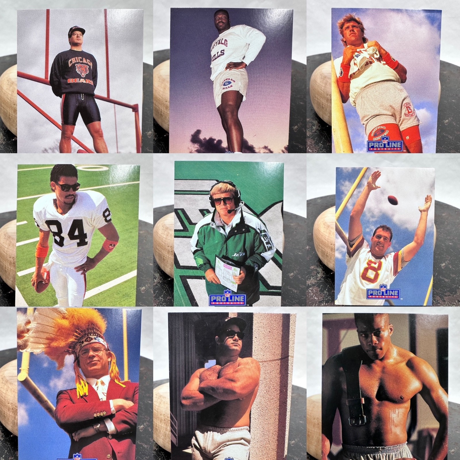 1991 NFL Pro Set Portrait Football Trading Card 201-300 You Pick Funny Gift