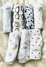 6 ADEN  ANAIS SWADDLE BLANKETS  1 CLEMENTINE SWADDLE BLANKET WRAPS