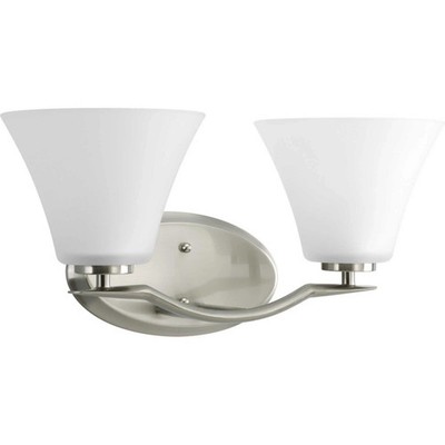 Progress Lighting P2005-09 2 Light 17''W Bath Vanity Fixture - Nickel - New