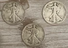 3 Walking Liberty Half Dollars - Approx. 1.08 Ounces of Silver U.S. Coinage