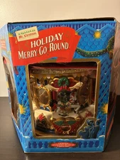 VTG Mr Christmas Animated Holiday Carousel Merry Go Round Musical 21 Songs New