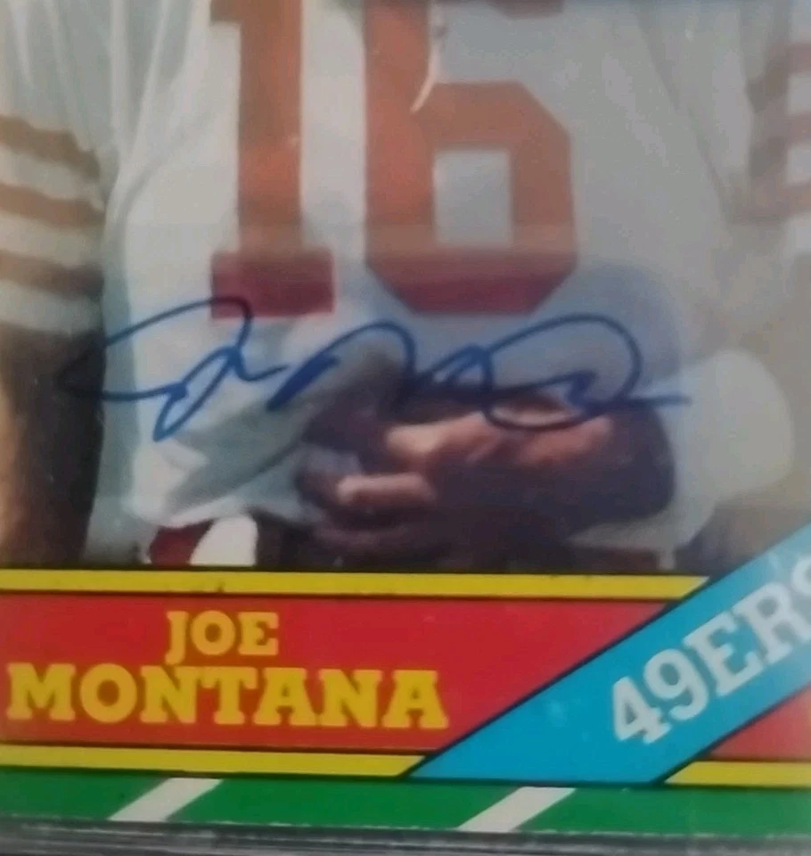 Joe Montana Signed 1986 Topps Football #156 - San Francisco 49ers, BAS 10 Auto - Image 2 of 4