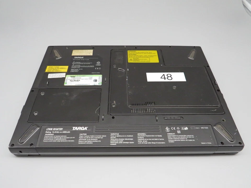 Notebook Targa Traveler 826 Laptop 1GB RAM 100GB HDD Ersatzteil def Windows XP - Bild 3 von 4