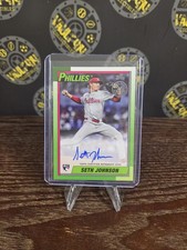2025 Topps Update #90B2-SJ Seth Johnson 1990 Rookie Autographs Phillies