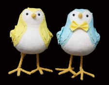 Target Spritz Featherly Friends Easter Spring Birds Pair Couple Blue Yellow 2015