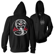 Officially Licensed Cobra Kai - White Patches Zipped Hoodie
