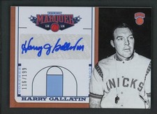 2012-13 HARRY GALLATIN 116/199 AUTO PANINI MARQUEE PICK AND ROLL AUTOGRAPHS