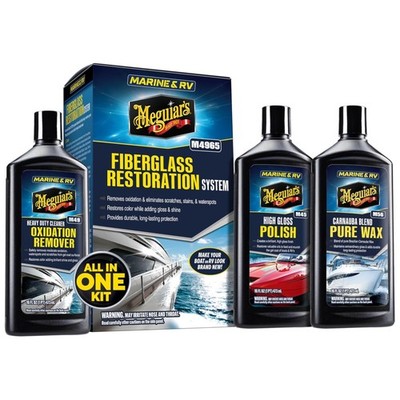 3-Piece Boat Care Kit: Oxidation Remover, Polish & Wax for Ultimate Shine