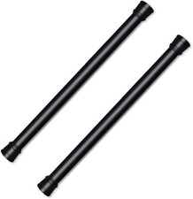 2 Pack Small Spring Tension Curtain Rod 12 to 20 Inch Thin Tension Rod No Drill,