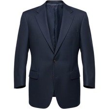 Polo University Club Ralph Lauren 44L Navy Blue 100 Virgin Wool Blazer Coat
