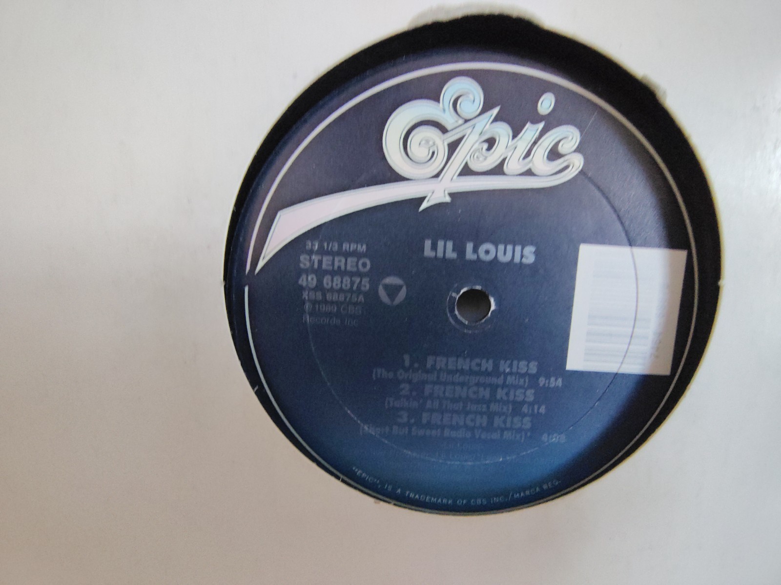 LIL LOUIS - "FRENCH KISS" / 5 MIXES! / EPIC RECORDS 1989