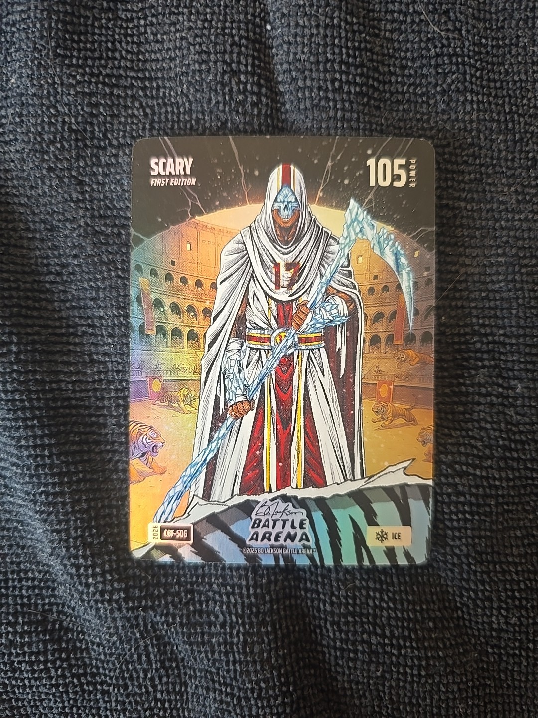 2026 Bo Jackson Battle Arena #CBF-506 Scary Ice Coliseum Battlefoil Ice Q820