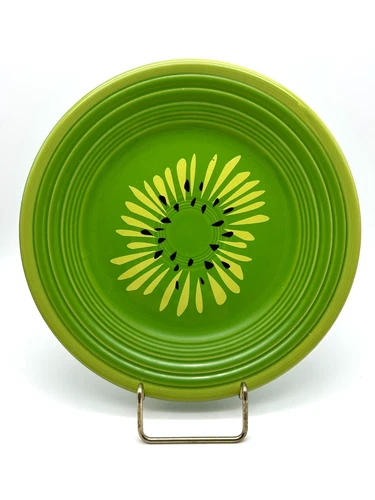 2004 Homer Laughlin Fiesta Tableware Kiwi Fruit Luncheon Plate ~ 9" ~ Retired
