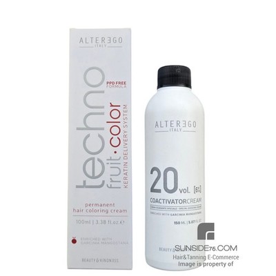 AlterEgo/Techno Fruit Color 10.0 ''Blond Platinum'' + 6% Coactivator Cream 250ml