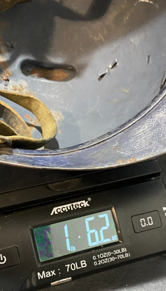 antique WW1 helmet - probably Swiss or French or Adrian 1915ish - metal infantry