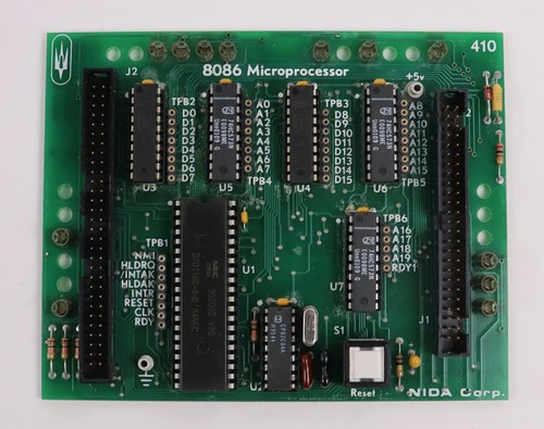 Scheda sperimentale NIDA 8086 microprocessore 410 PC130-410 - Foto 1 di 3