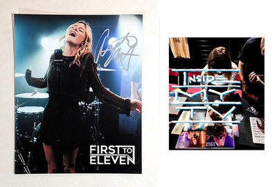 FIRST TO ELEVEN Audra Miller signed 8x10'' photo covers EXACT PROOF COA