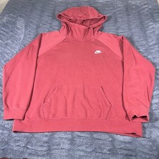Nike Womens Sportswear Essential Funnel Neck Hoodie Cedar Red XL BV4116-661