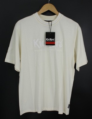 KICKERS CLASSICS UNISEX GESTICKTES LOGO T-SHIRT CREME IB