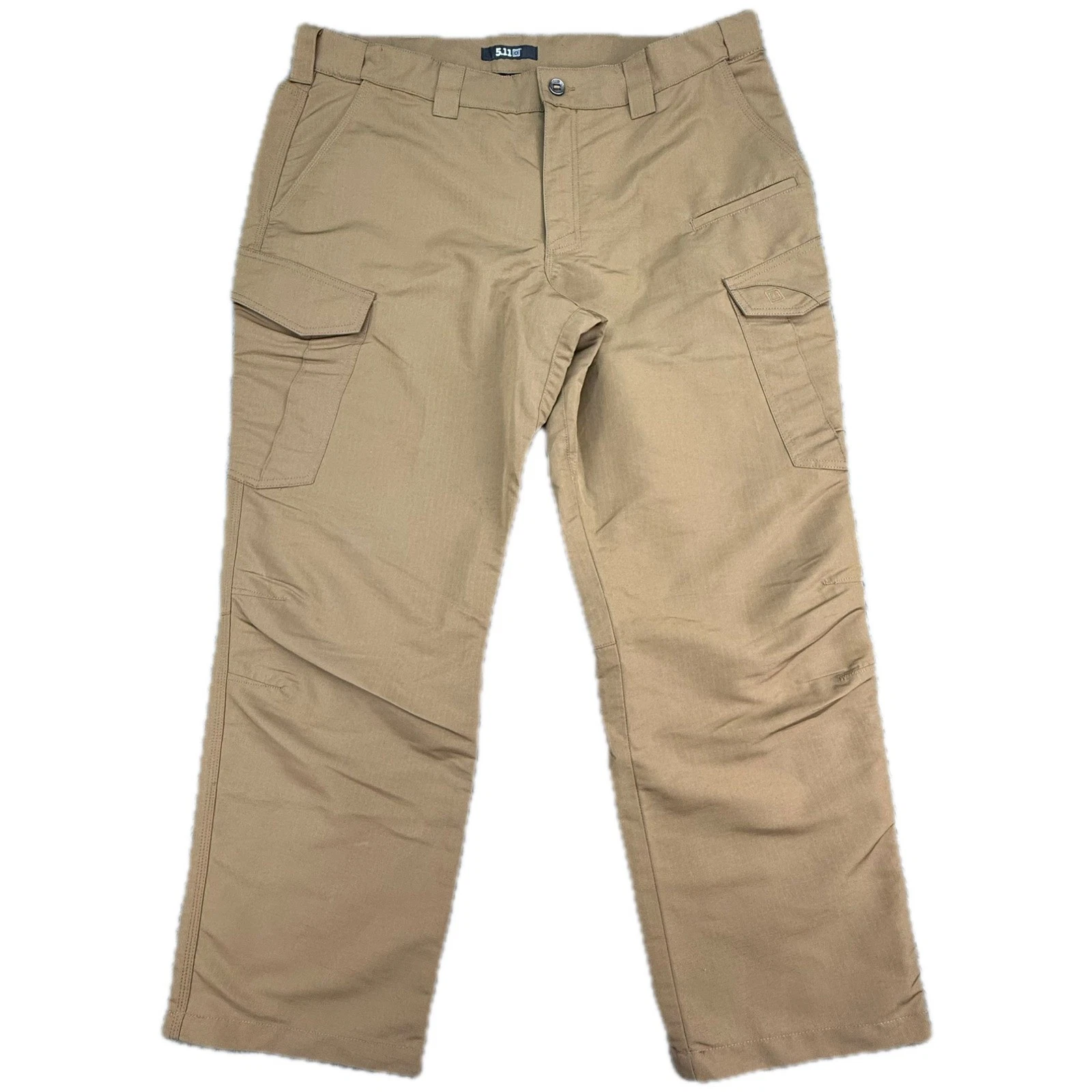 5.11 Tactical Cargo Pants Mens 40x30 Brown Fast-Tac Ripstop 74439-116