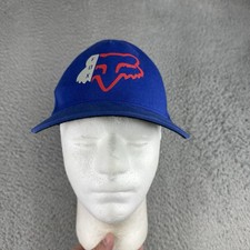 Fox Racing Blue Flexfit Hat Big Logo Small/ Medium