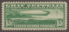 EDSROOM-21603 US C13 MNH 1930 XFine Centering Graf Zeppelin CV$250