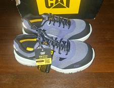 CAT Womens Sz 7 M Quake CT Safety Shoes Blue ASTM Comp Toe New in box