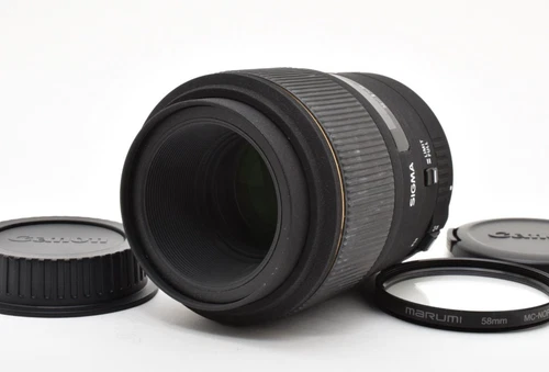 Sigma 105mm f/2.8 EX DG Macro Lens for Canon EF w/Filter Caps Japan 2899957