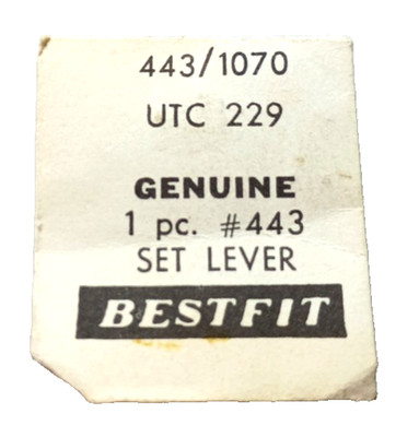 UTC-Unitime 229 2290 29 29C Set Lever watch part #443/1070