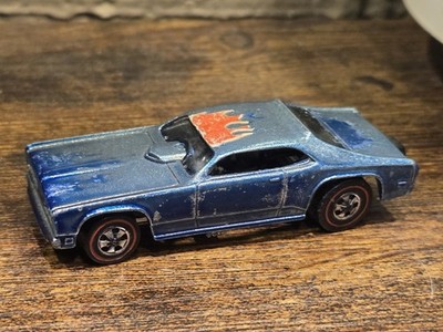 1969 HOT WHEELS REDLINE Tom McEwen Mongoose Funny Car Blue - Plymouth Duster