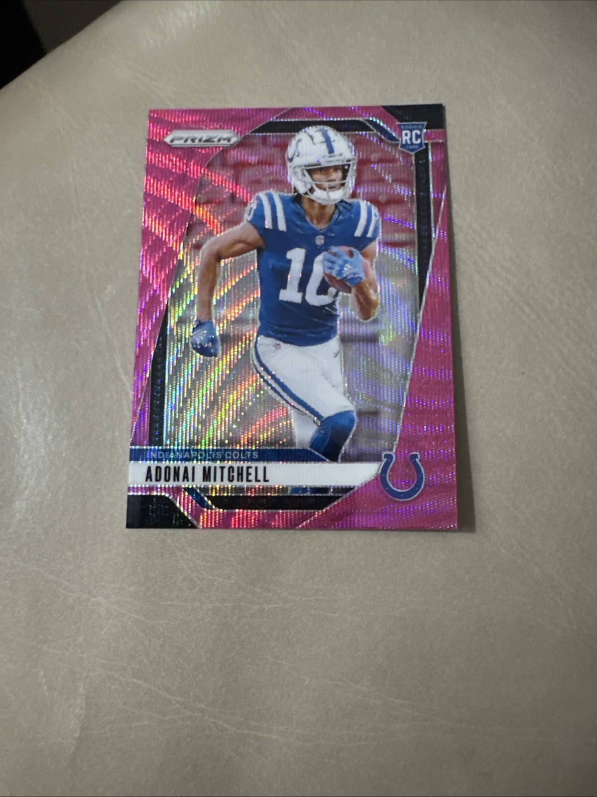 ADONAI MITCHELL 2024 Prizm #303 Pink Wave RC Rookie COLTS 🔥🔥🔥