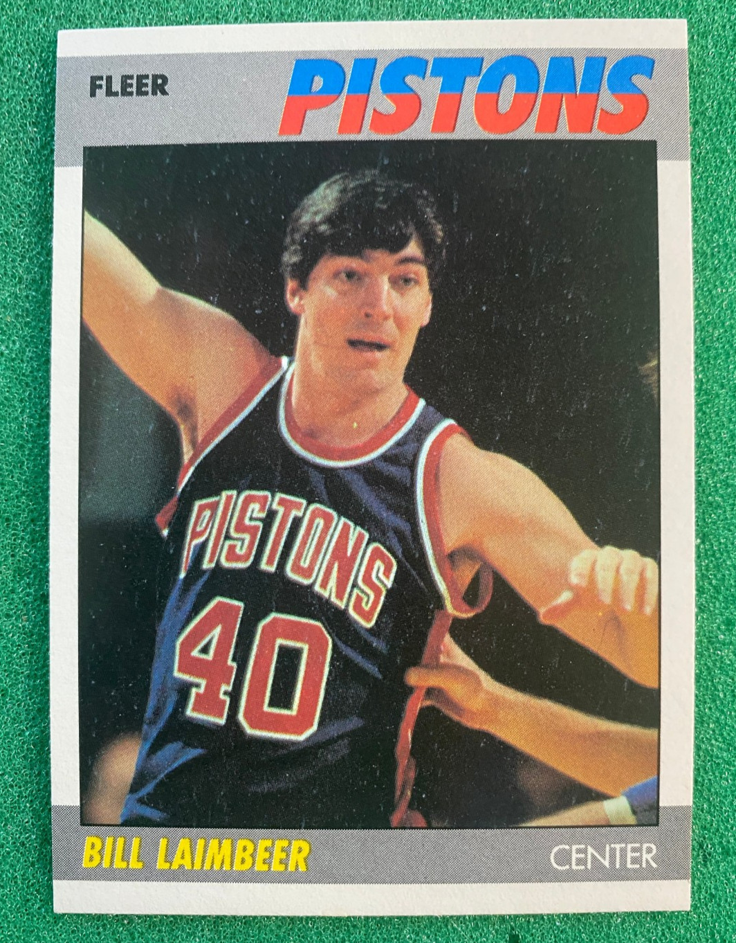 1987-88 Fleer - Bill Laimbeer #61 - Detroit Pistons