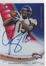 2013 Topps Platinum Football Rookie Autographs Short Prints and Guide 81