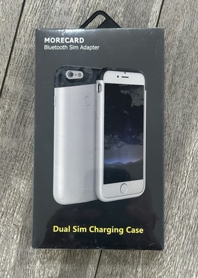 NEW Apple iPhone 7/7S MoreCard Dual SIM Charging Case Input/Output 5v/1a - White