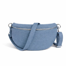 ITALY ★ ECHT LEDER BAUCHTASCHE CROSSOVER BODYBAG UMHÄNGETASCHE HÜFTTASCHE NEU