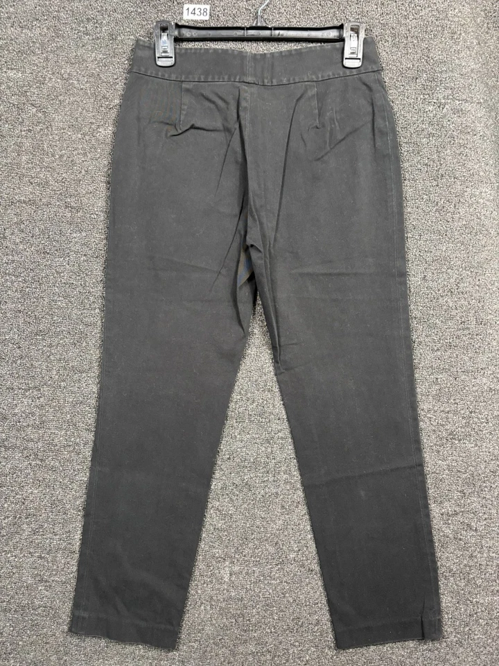 Pantalones de tobillo recto Lauren Ralph Lauren para mujer 2P negros dorados bolsillos con cremallera Foto 2 de 4
